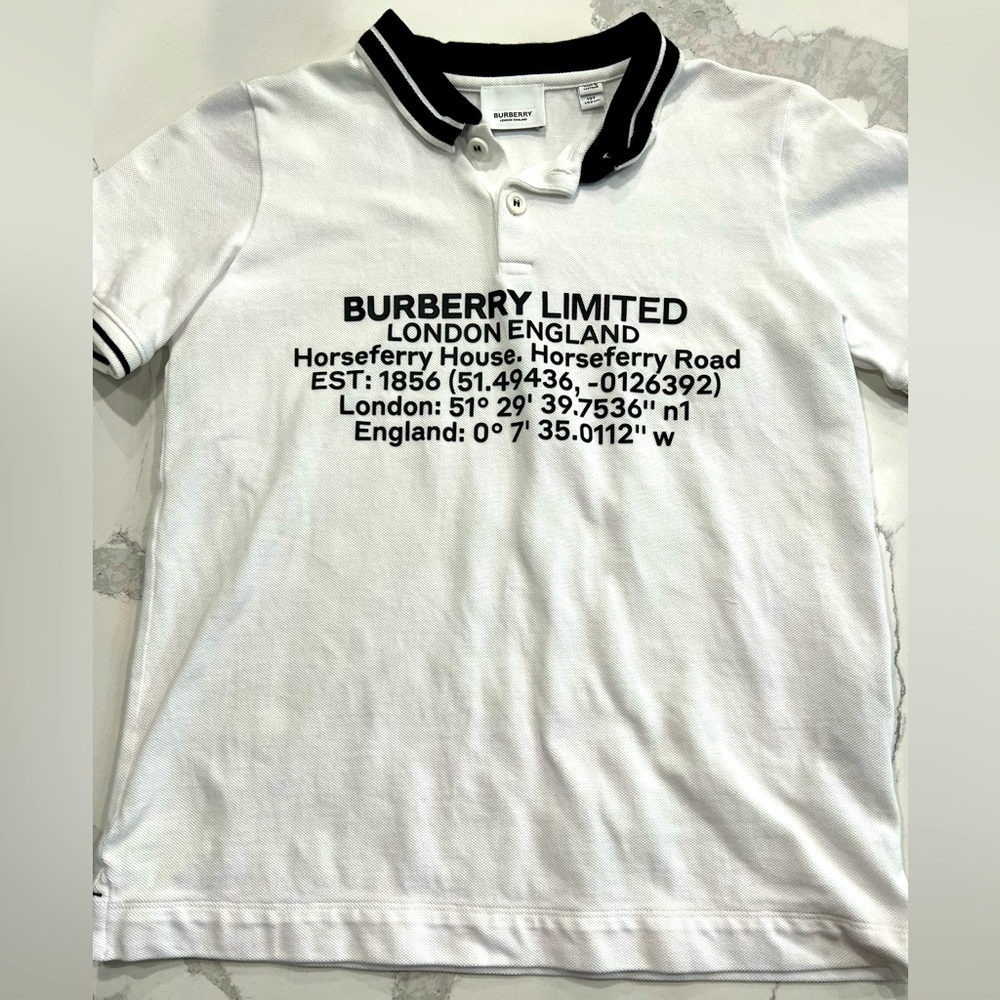 Boys Burberry polo size 12